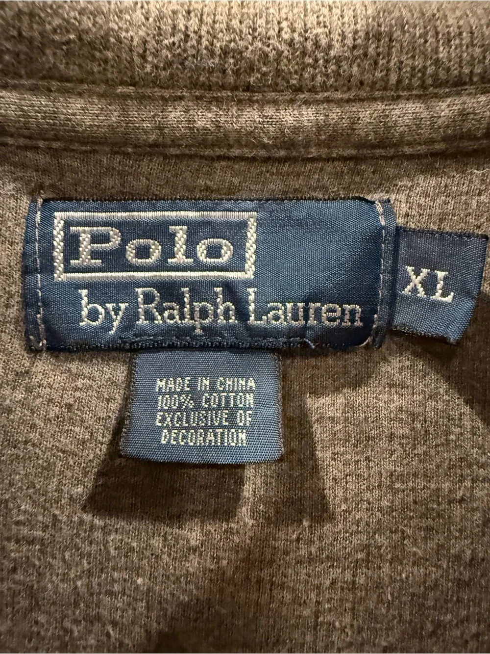 Ralph Lauren Men’s Gray Half-Zip Sweater